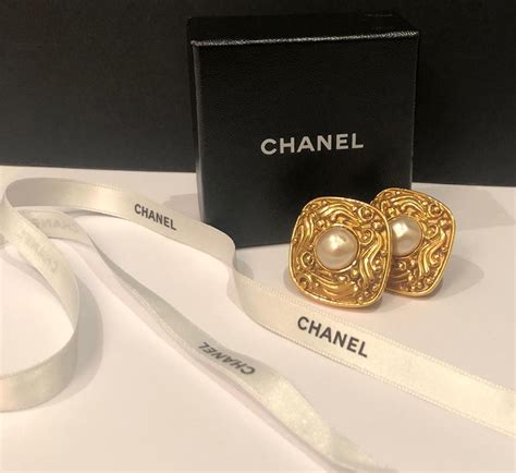 chanel baroque earrings|large chanel inspired earrings.